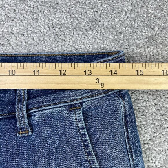 Ella Moss Jeans Women’s 6 Blue Wide Leg Cropped High Rise Medium Wash Denim Boho - Picture 10 of 14